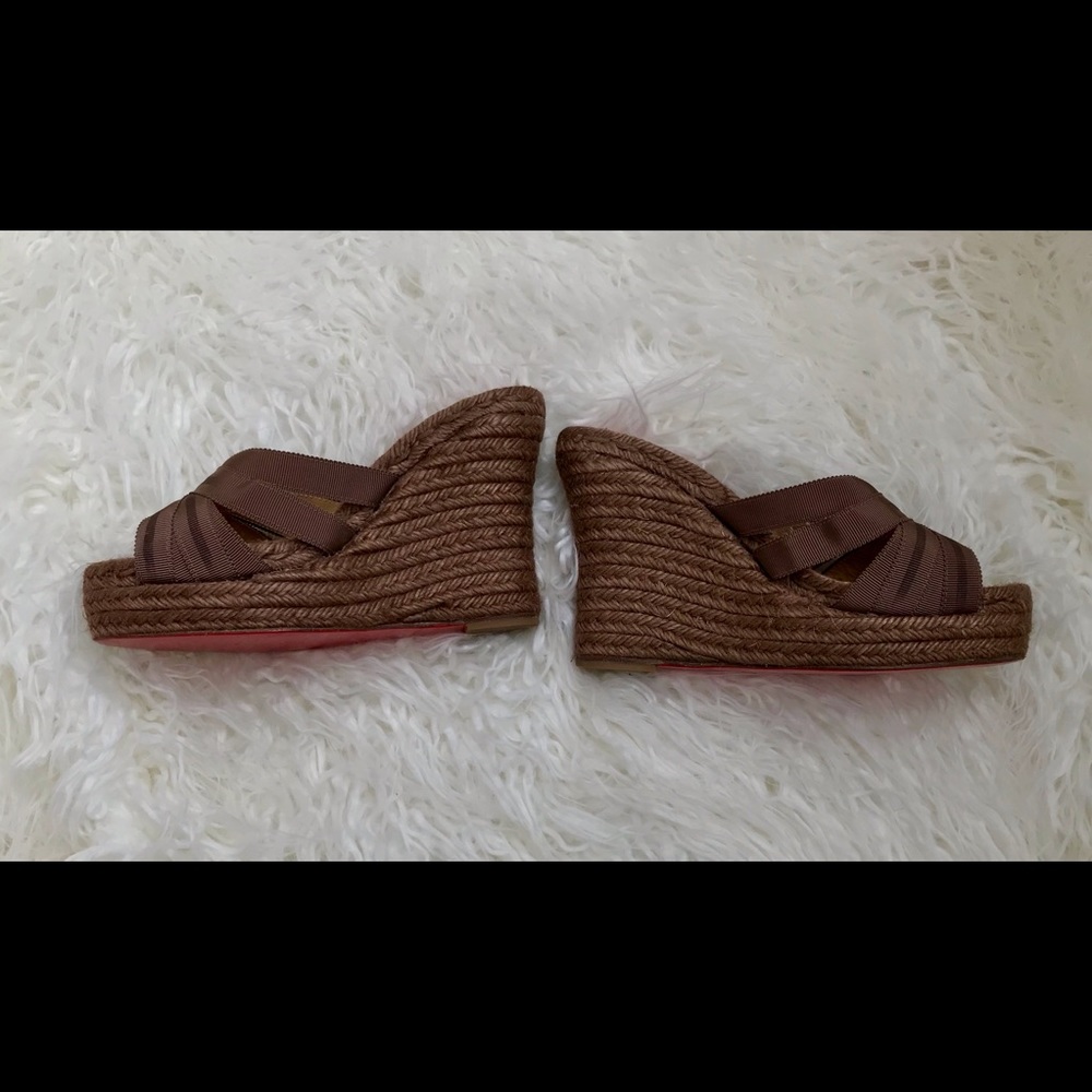 Christian Louboutin Wedge Sandals 36 - Picture 8 of 8